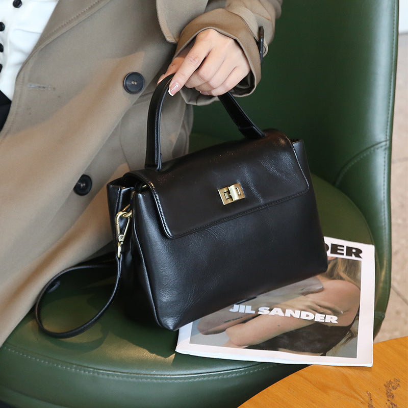 Leren schouder tas