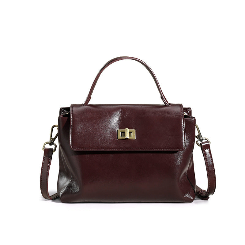 Leren schouder tas