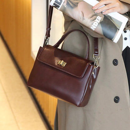 Leren schouder tas